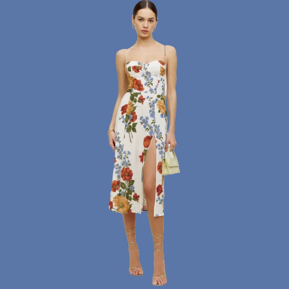 🔔LAST ONE💕Reformation Juliette Dress in Formosa - Picture 2 of 12